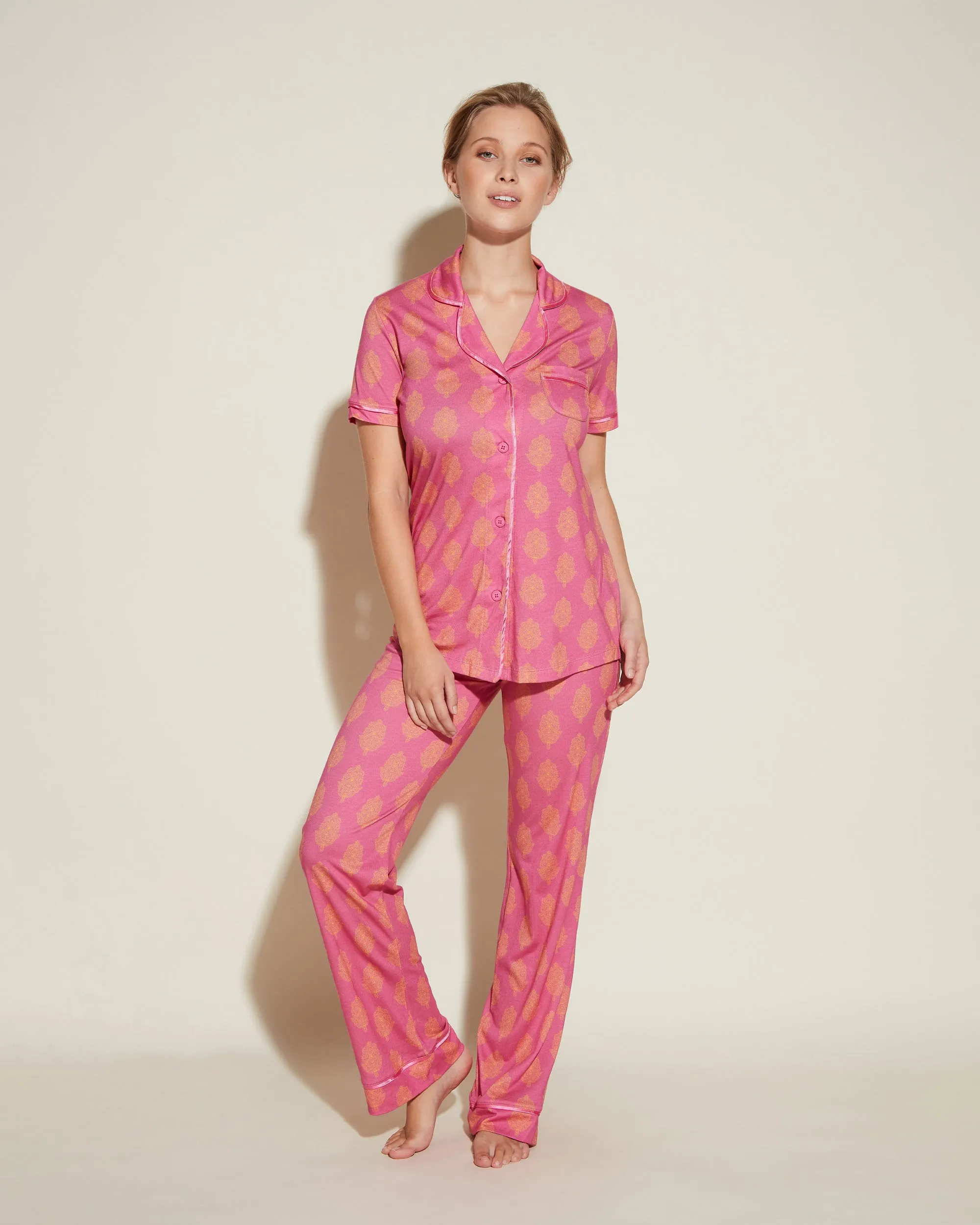 Short Sleeve Top & Pant Pajama Set