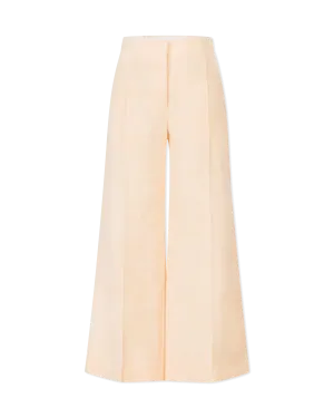 Structured Linen Silk Pants