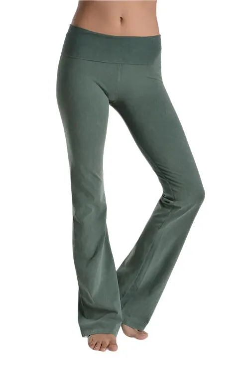 T-Party Fold Over Mineral Washed Yoga Pants CJ7477