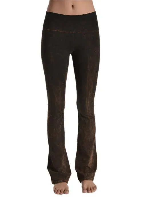 T-Party Fold Over Mineral Washed Yoga Pants CJ7477