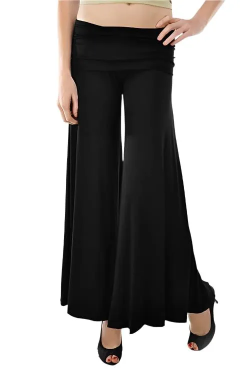 T-Party Roll down Waist Wide Leg Pant RN71837