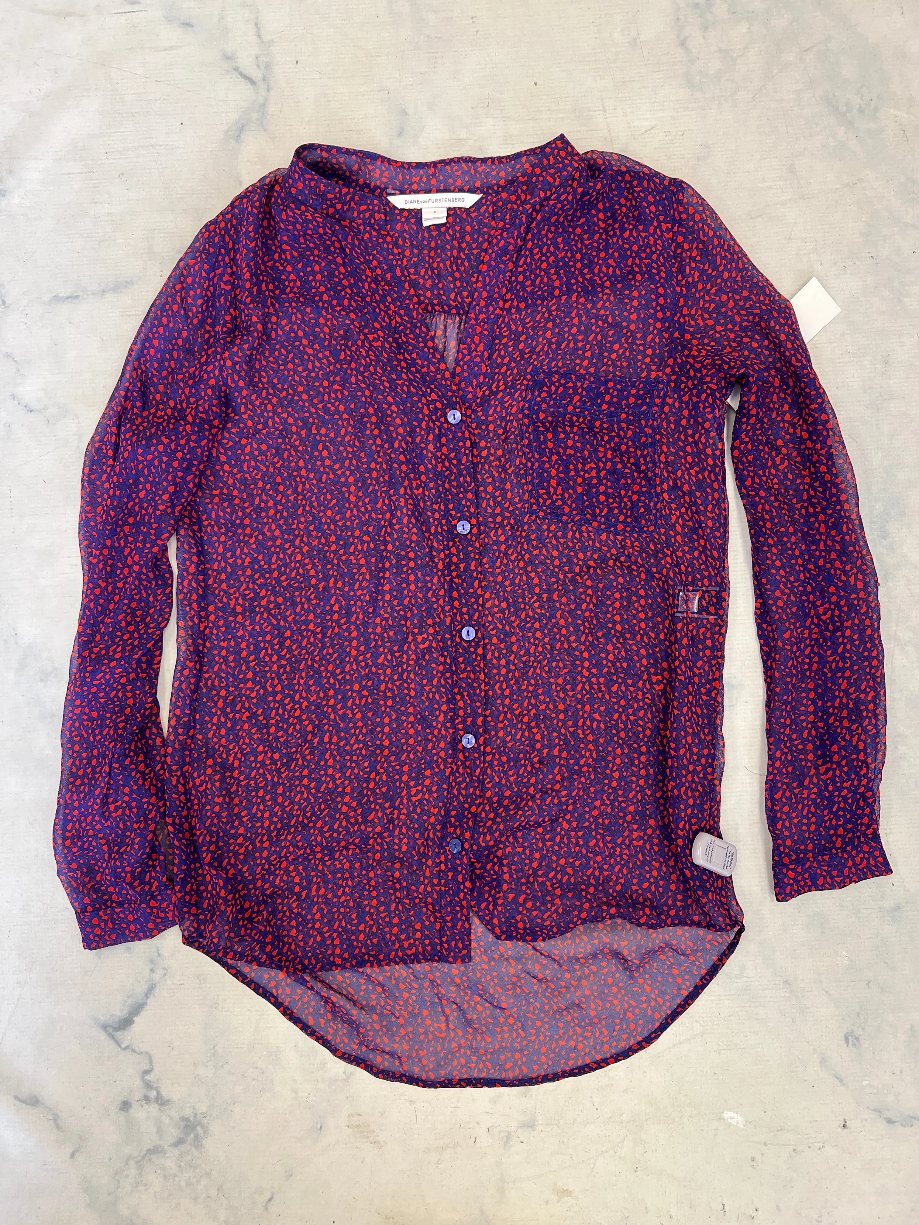 Top Long Sleeve By Diane Von Furstenberg  Size: S