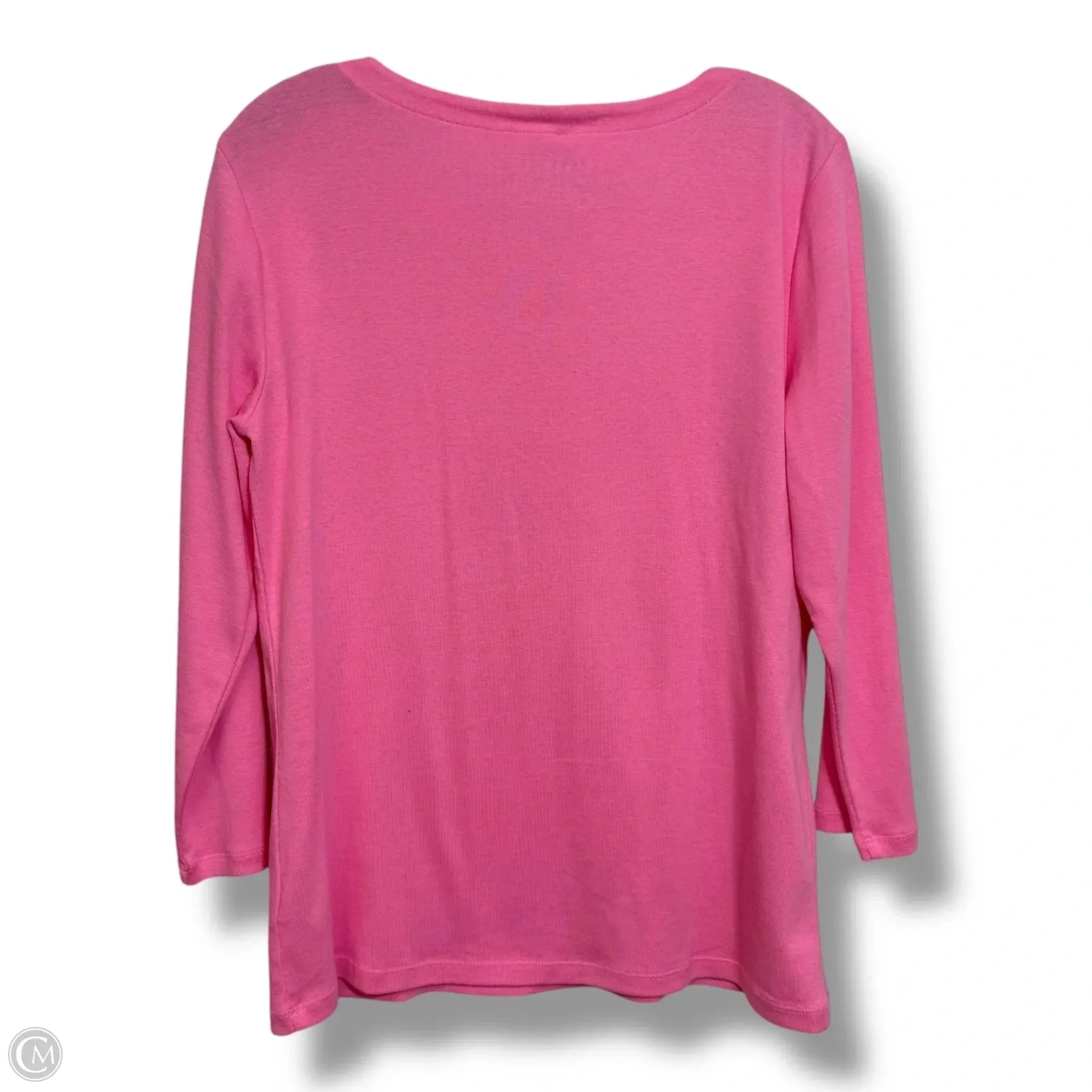 Top Long Sleeve By Talbots In Pink, Size: M