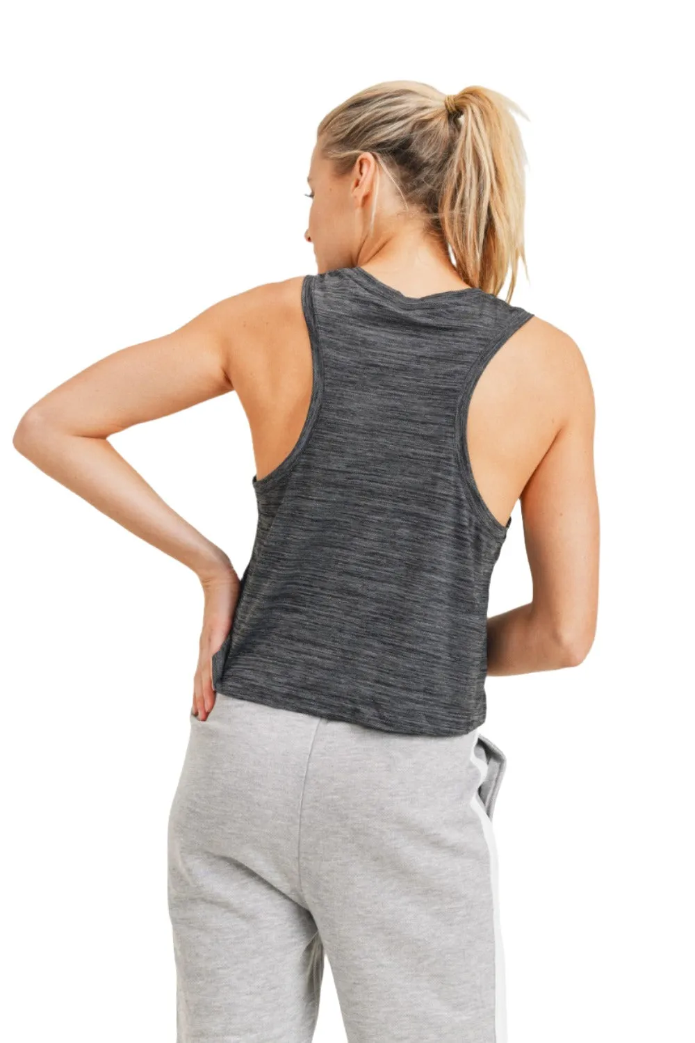 Two-Tone Essential Racerback Tank Top (AT3089)