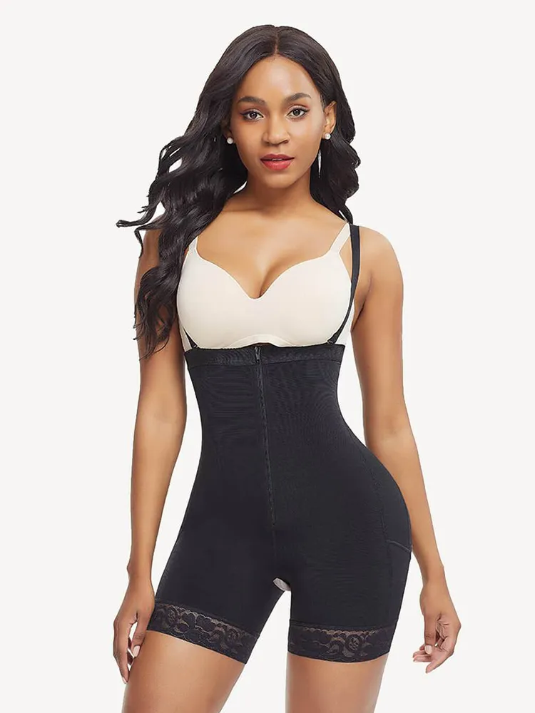 Ultra High Waist Removable Straps Tummy Control Body Shaper