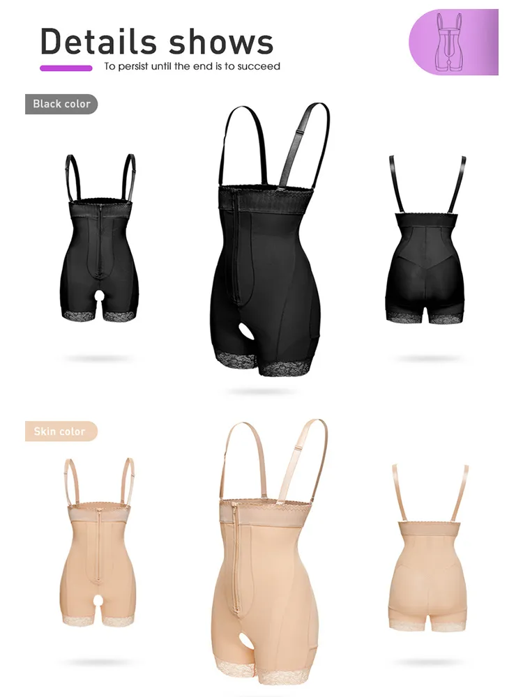 Ultra High Waist Removable Straps Tummy Control Body Shaper