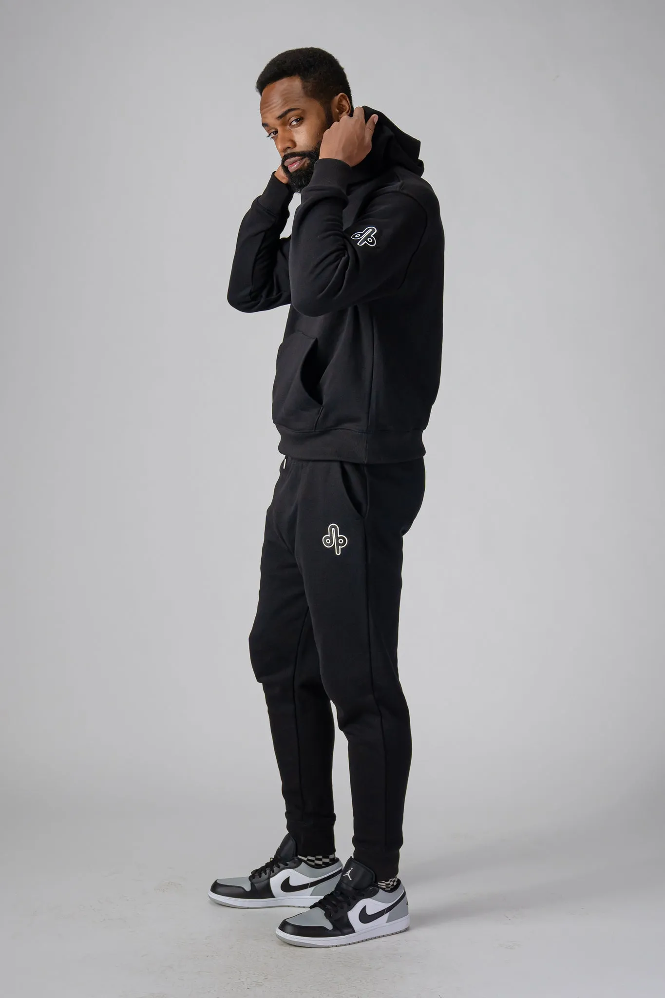 Unisex Cotton Sweatpants - Black