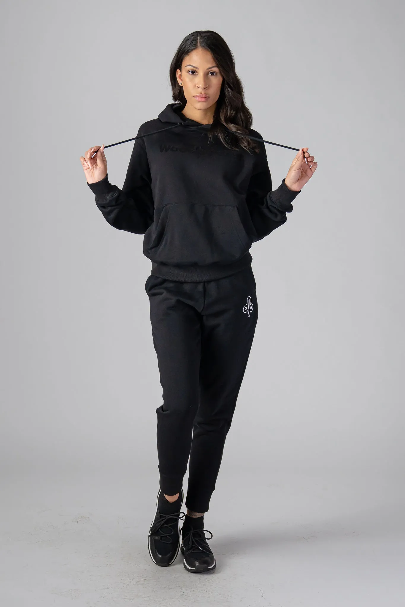 Unisex Cotton Sweatpants - Black