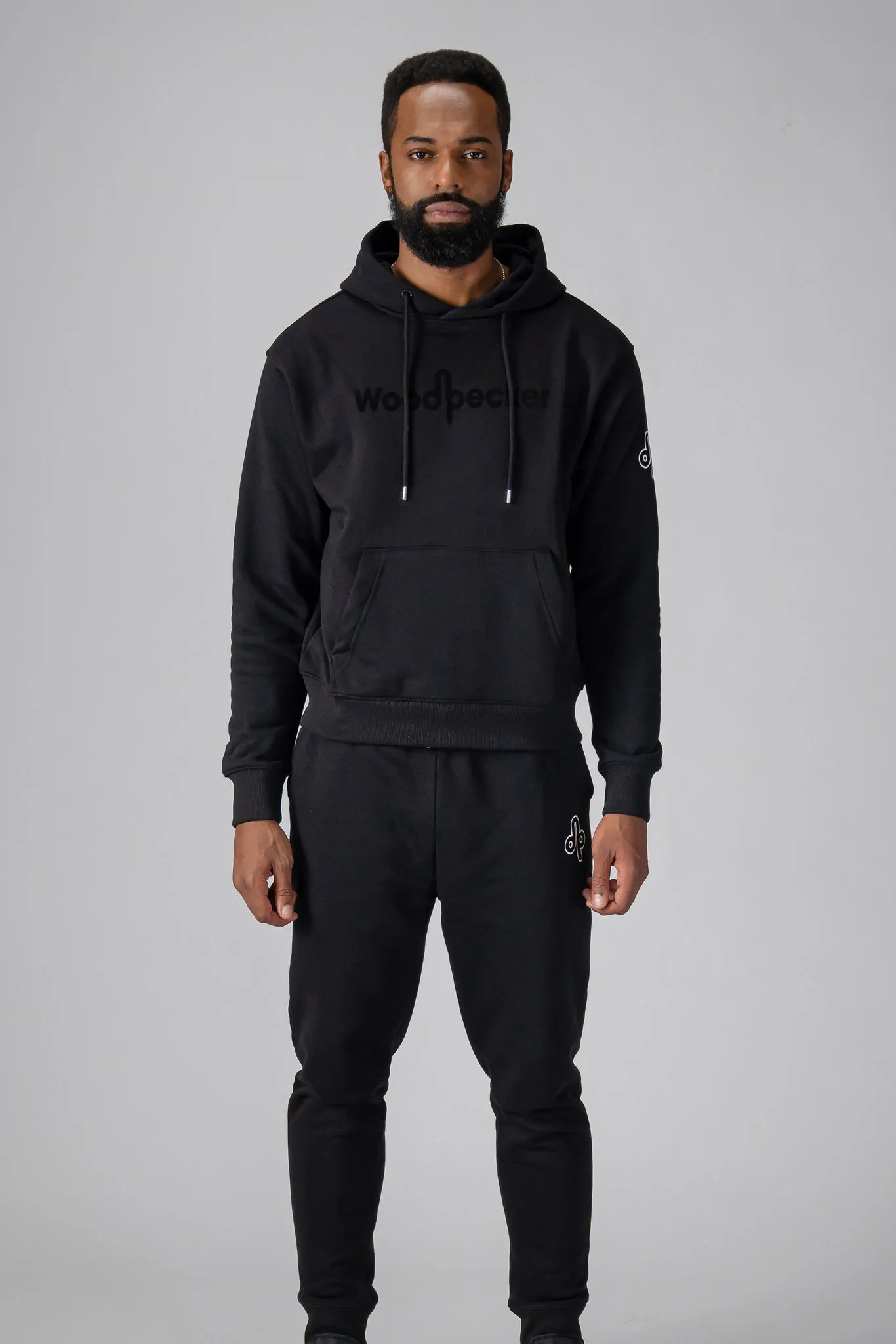 Unisex Cotton Sweatpants - Black