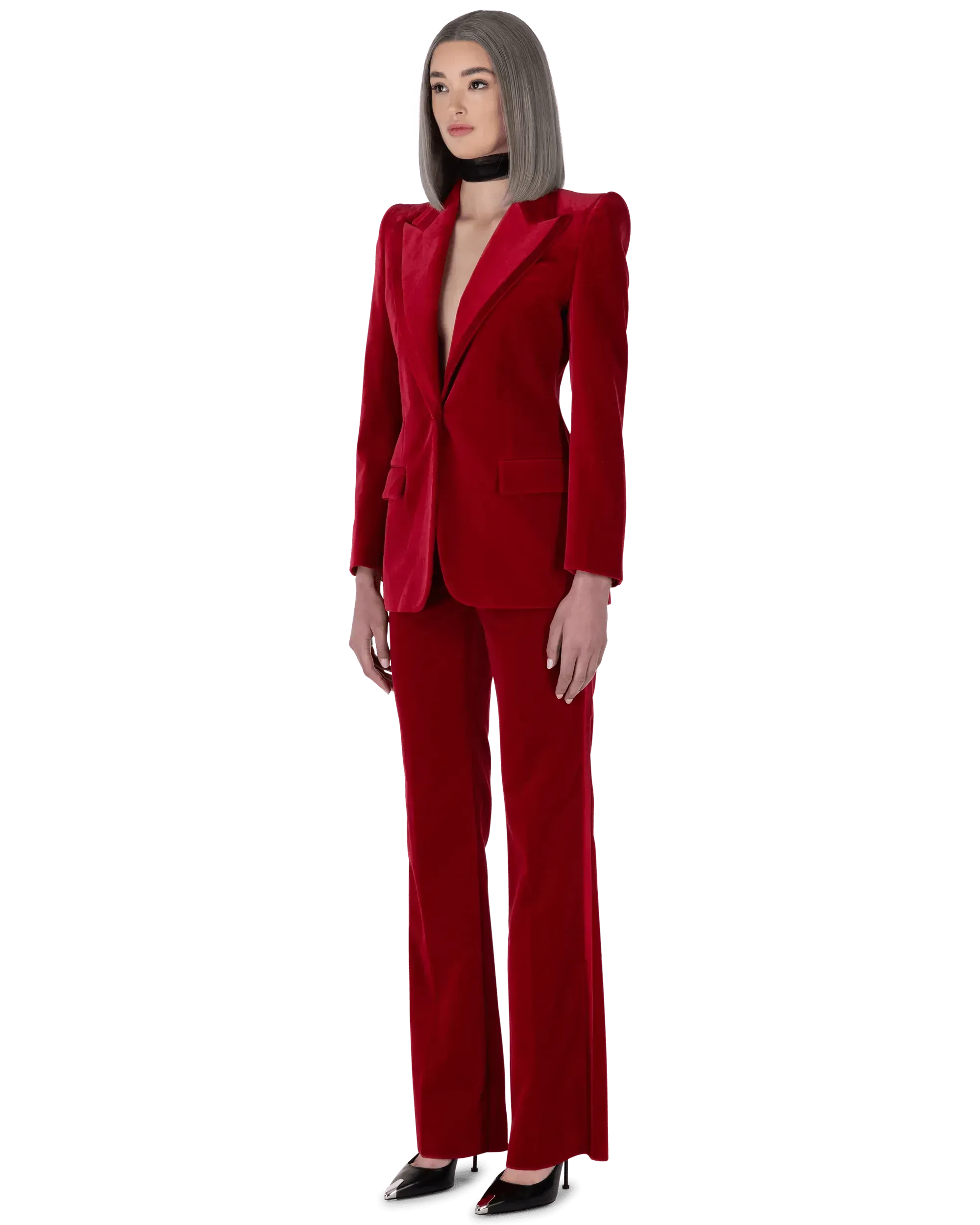 Velvet Stretch Straight Leg Pants