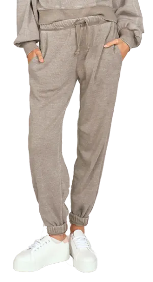 Vintage Havana Burnout High Waisted Jogger VH9900 Sage
