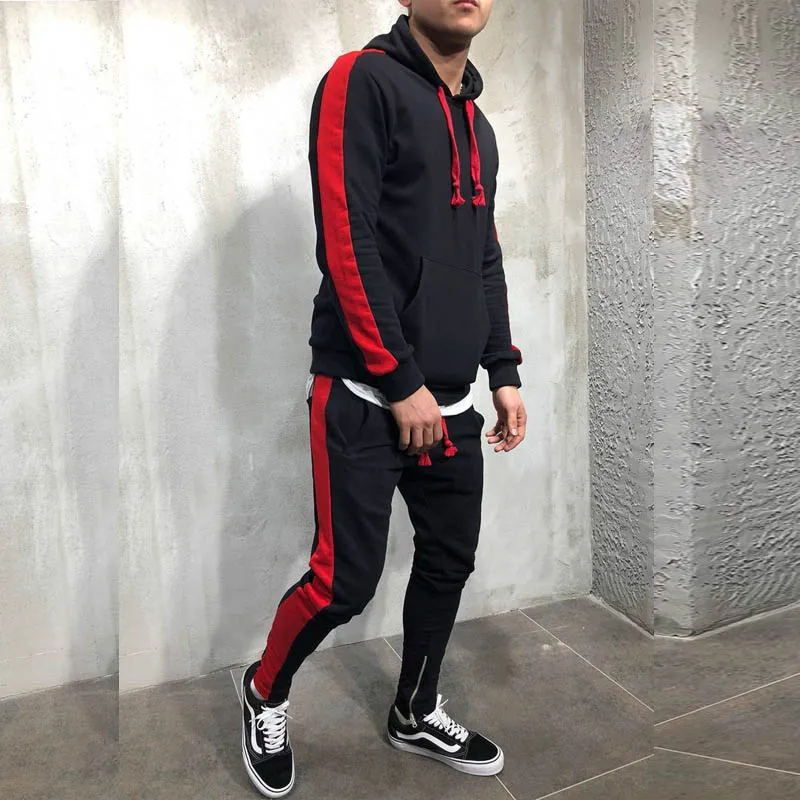 West Louis™ Hooded Zipper Button Tracksuit