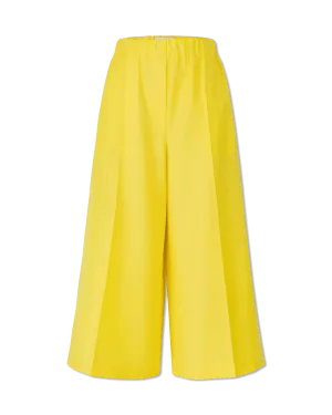 Wool Elasticated Cropped Pants