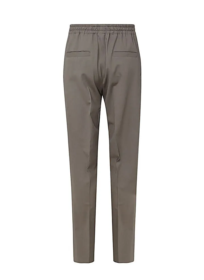 Z Zegna High Waist Straight Leg Trousers
