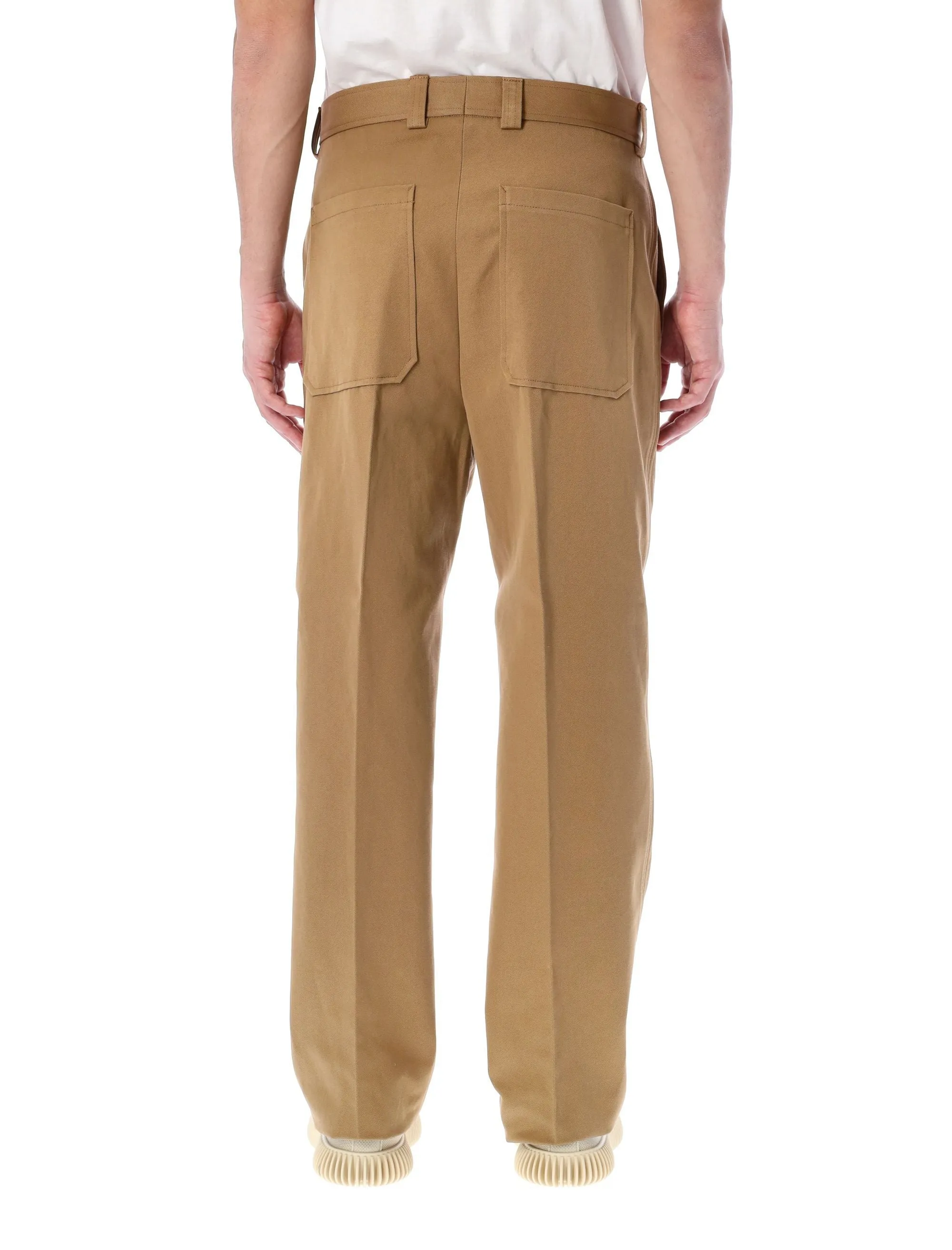 Z Zegna High Waist Straight Leg Trousers