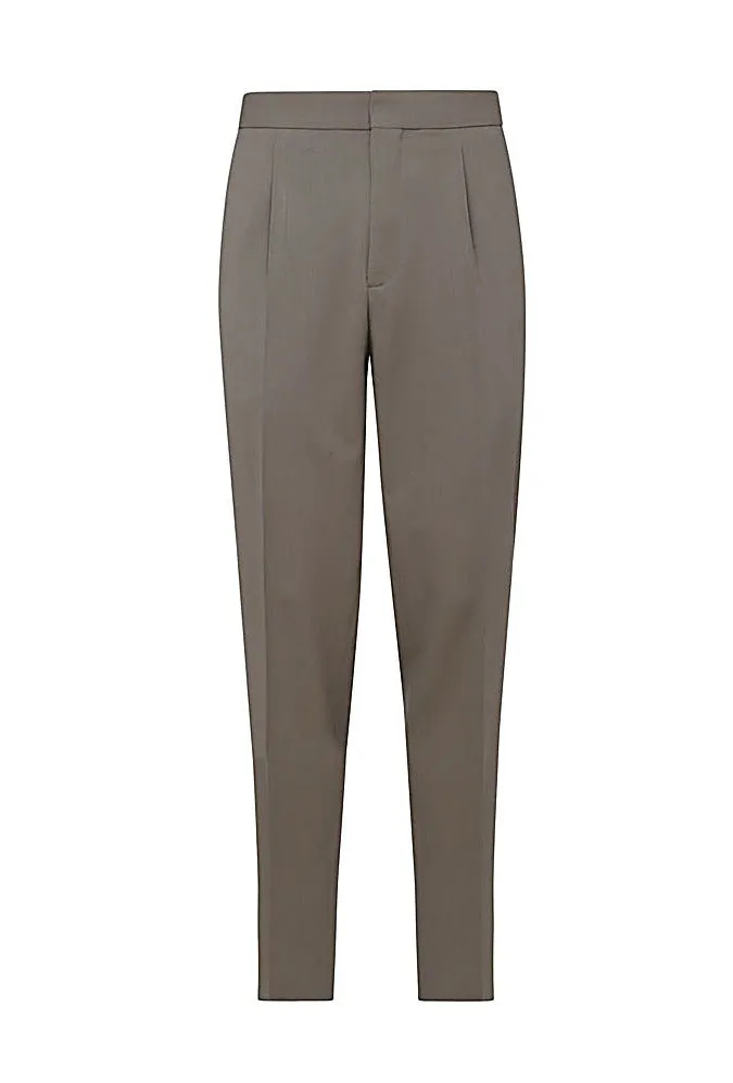 Z Zegna High Waist Straight Leg Trousers