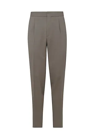 Z Zegna High Waist Straight Leg Trousers